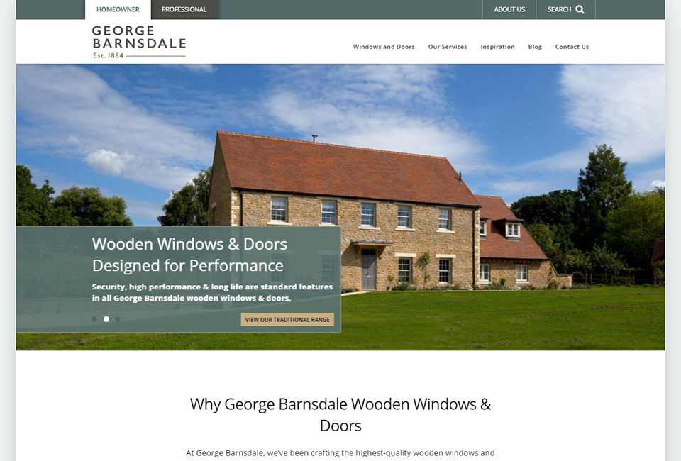 George Barnsdale - Timber windows, wooden sash windows & wood doors